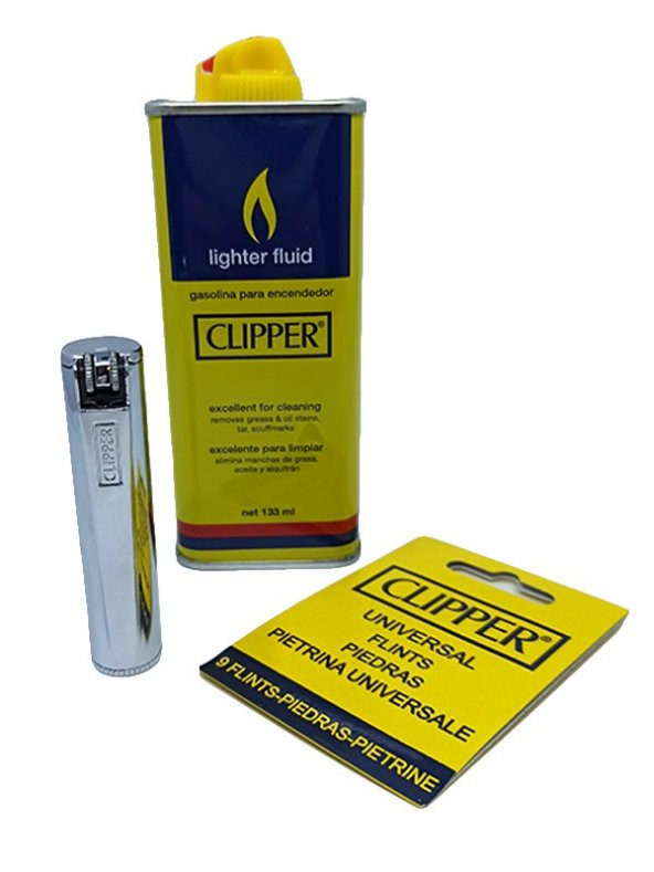 TİTUMARKET CLİPPER FULLMETAL BENZİNLİ ÇAKMAK-CLİPPER 133 ML TENEKE BENZİN VE 9LU ÇAKMAKTAŞI HEDİYELİ - 2