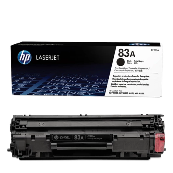 HP CF283A (83A) Siyah Black Orjinal Toner M201dw / M225dn - Resim 2