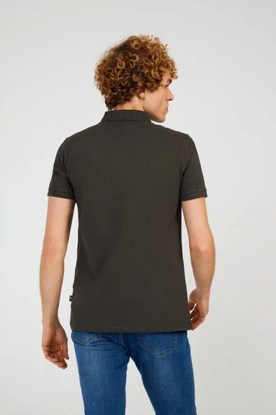 Olive Green FATHER BASIC POLO - Resim 4