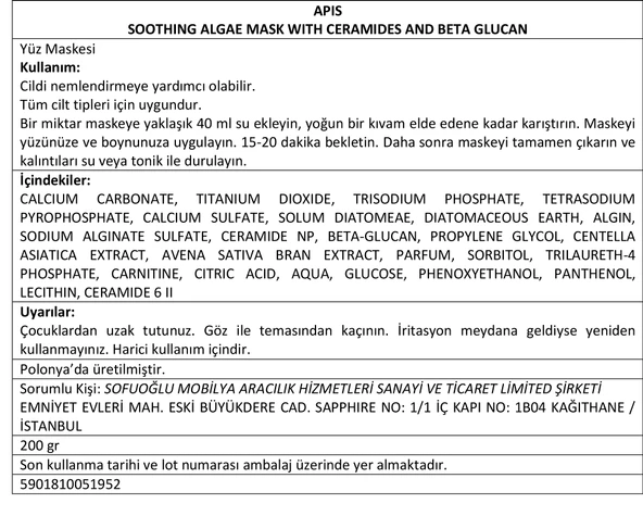 Cildi Yatıştıran Alg & Beta-Glukan Maskesi - 200 Ml - 3