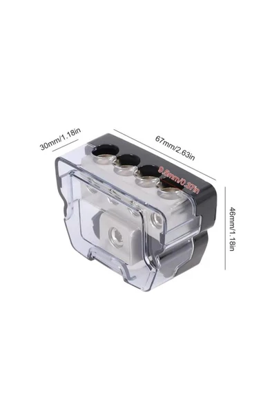 Audiomax Amfi Kablo Dağıtıcı - 1 Giriş 4 Çıkış  Amfi Blok Dağıtıcı - 6