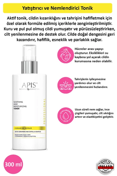 Yatıştırıcı ve Nemlendirici Tonik - Ceramide Repair - 300 ml