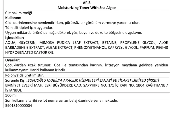 Nemlendirici Tonik - Deniz Yosunlu - HYDRO BALANCE - 500 Ml - 4