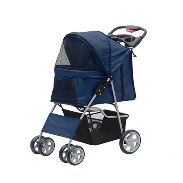 Pawise Kedi Köpek Gezdirme Puseti Mavi 68x46x100 cm - 2