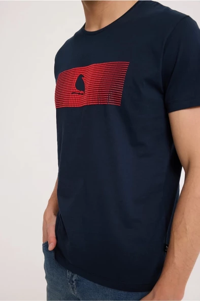 Navy ENJOY TEE - Resim 2