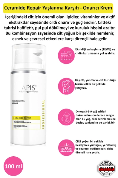 Ceramide Repair Yaşlanma Karşıtı - Onarıcı Krem - 100 ml