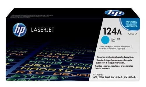 HP Q6001A (124A) Mavi Cyan Orjinal Toner Laserjet 1600 KUTU HASARLI ürün görseli