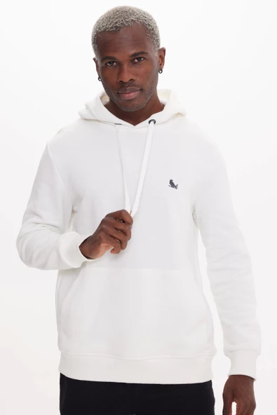 Ecru MOON HOODIE - Resim 2