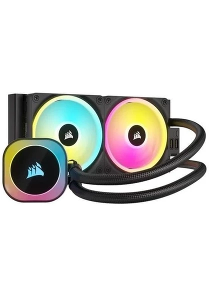 CORSAIR  CW-9061001-WW iCUE LINK H100i RGB AIO 240 mm RADYATÖR RGB AYDINLATMA SIVI CPU SOGUTUCUSU Intel 1700 Intel 1200 Intel 1150 Intel 1151 Intel 1156 Intel 2011 Intel 2066 AMD AM4 AMD AM5 AMD Str4