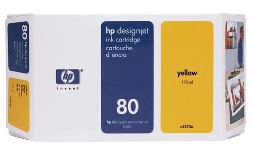 HP C4873A (80) Sarı Yellow Orjinal Plotter Kartuş DesignJet 1050 Eski Tarihli ürün görseli