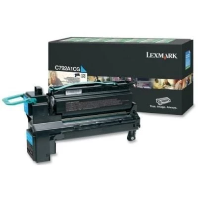 Lexmark C792A1CG Mavi Cyan Orjinal Toner - C792 / X792 KUTUSUZ ürün görseli