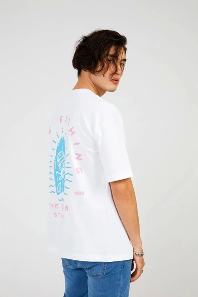 White GONE FISHING RELAX TEE - 2
