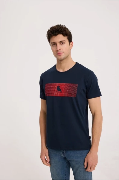 Navy Blue ENJOY TEE - Resim 2