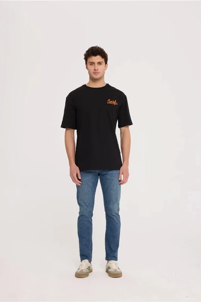 Black SURF HALF-RELAX TEE - 2