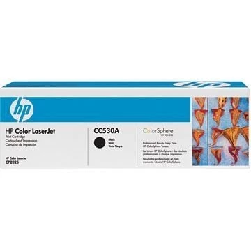 HP CC530A (304A) Siyah Black Orjinal Toner LaserJet CP2025n KUTU HASARLI ürün görseli
