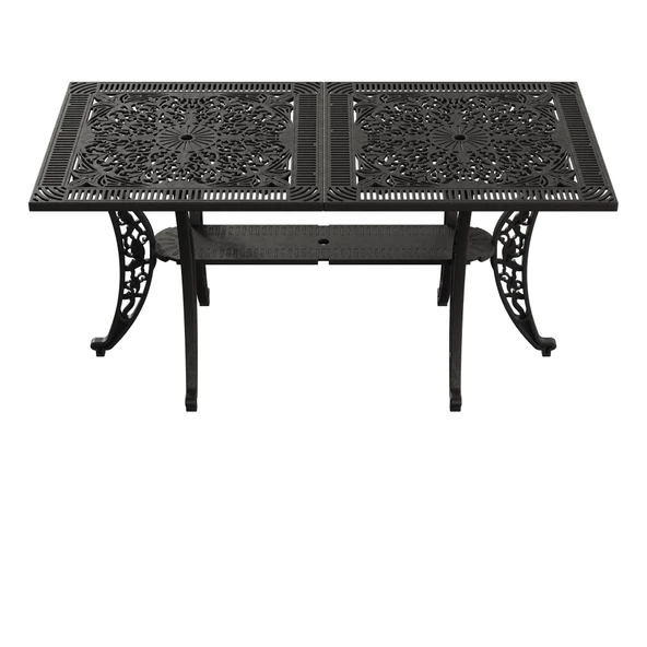 Ferforje görünümlü Istanbul Dikdörtgen Masa Balkon, Bahçe Masası