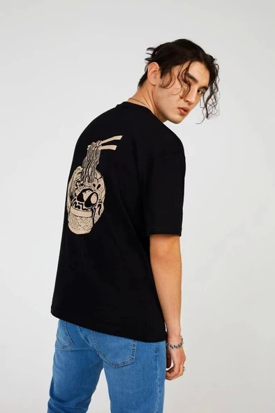 Black NOODLE RELAX TEE - 3