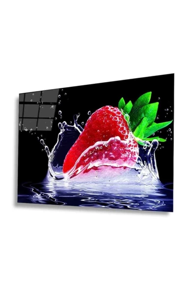 Meyveler Dekoratif ve Modern Cam Tablo 4mm Dayanıklı Temperli Cam ürün görseli