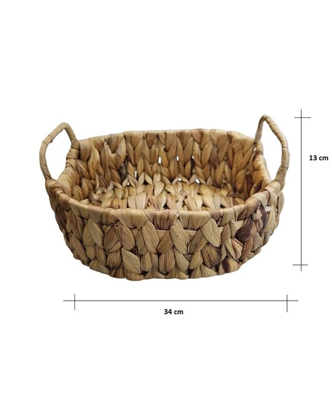 Panalı Naturel Oval Sepet XL Boy PNL-22098XL