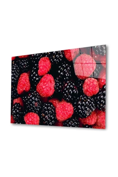 Meyveler Dekoratif ve Modern Cam Tablo 4mm Dayanıklı Temperli Cam ürün görseli