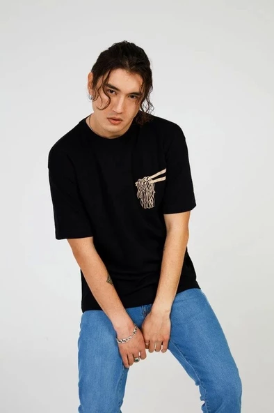 Black NOODLE RELAX TEE - 2