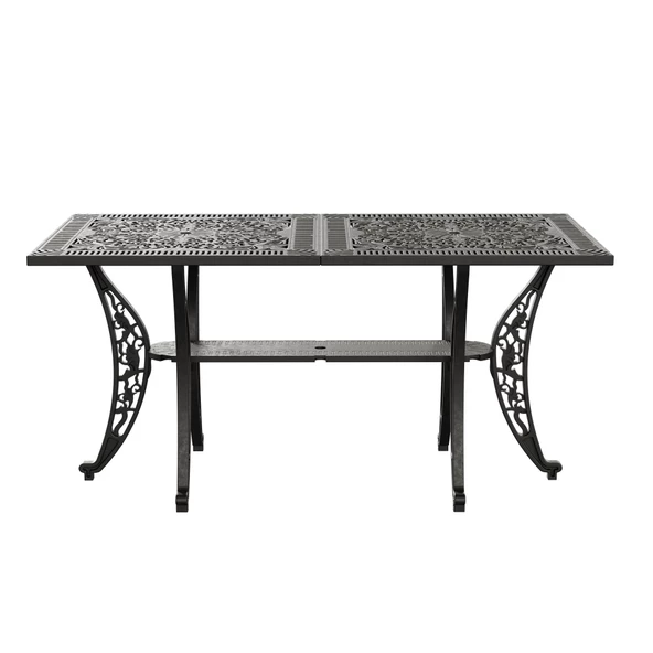 Ferforje görünümlü Istanbul Dikdörtgen Masa Balkon, Bahçe Masası - 9