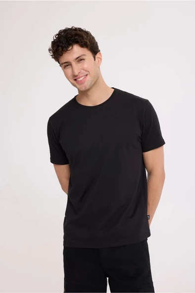 Black STARS BASIC TEE - 2