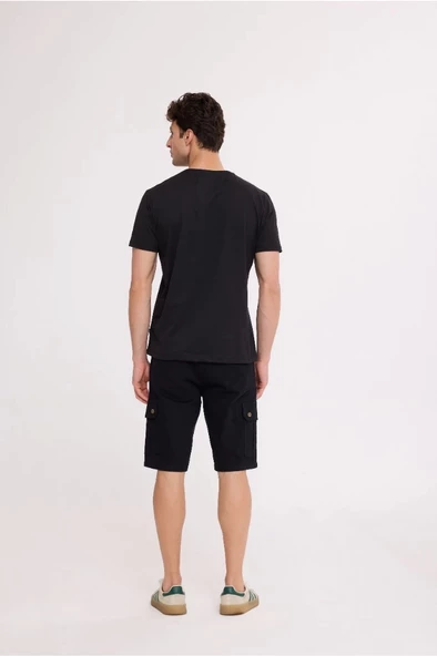 Black STARS BASIC TEE - 6