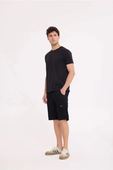 Black STARS BASIC TEE - 5