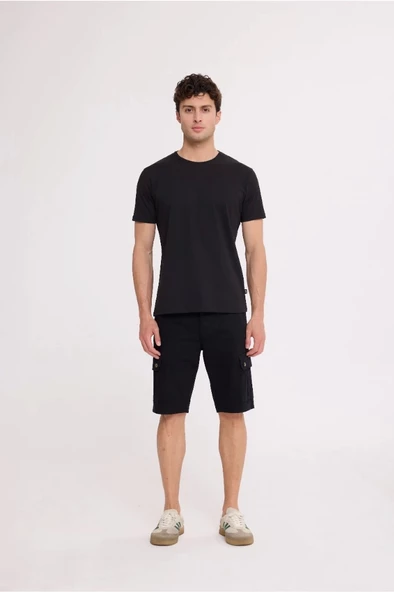 Black STARS BASIC TEE - 4