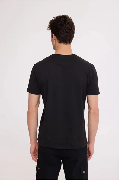 Black STARS BASIC TEE - 3