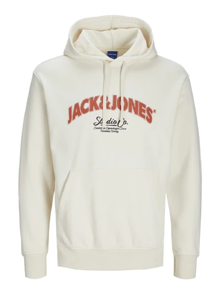 JACK JONES Erkek Kapüşonlu Sweatshirt 12267584