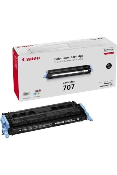 Canon CRG-707B (9424A004) Siyah Orjinal Toner - LPB5000 / LBP5100 (T5479) ürün görseli