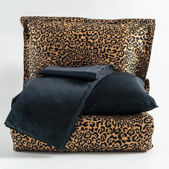 Soley | Panthera | %100 Pamuk King Size Saten Nevresim Takımı - 3