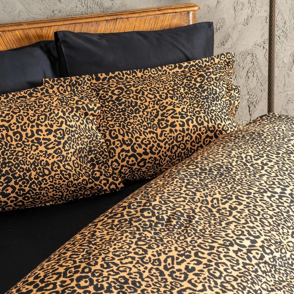 Soley | Panthera | %100 Pamuk Çift Kişilik Saten Nevresim Takımı - 2