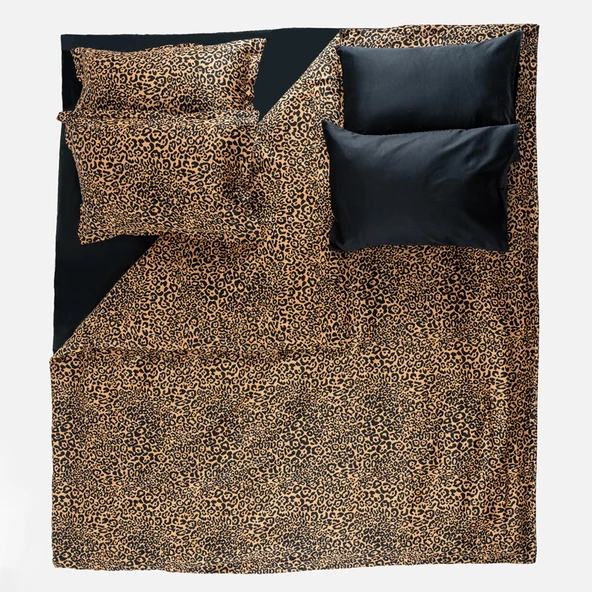 Soley | Panthera | %100 Pamuk Çift Kişilik Saten Nevresim Takımı - 4