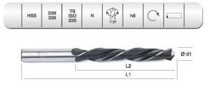 EVAR  HSS  DIN 338 RN  HADDE MTK     2    MM. - 1