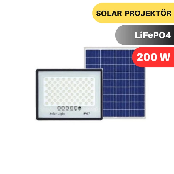 LEXRON 200W SOLAR PROJEKTÖR