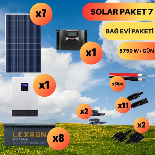 UrlaSolar Polikristal Bağ Evi Paketi (PAKET 7)