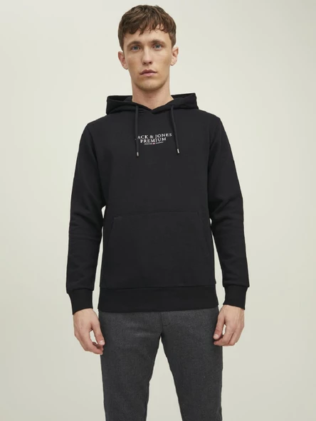 JACK JONES Premium Erkek Kapüşonlu Sweatshirt 12216335
