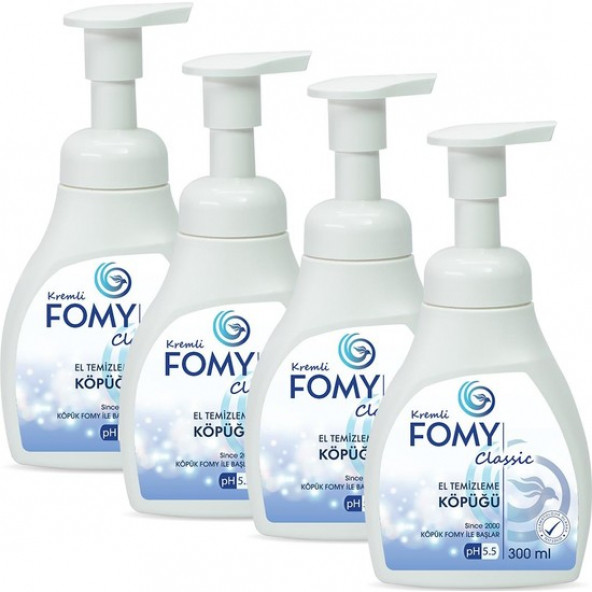 Fomy Classic Köpük Sabun El Temizleme Köpüğü 300 ml x 4 Adet