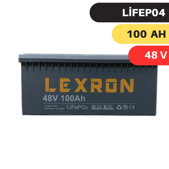 LEXRON 100A AH 100 Amper 48V LİTYUM LiFePo4 AKÜ
