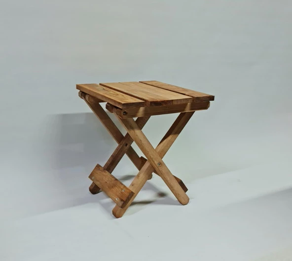 Ahşap Katlanır Tabure 1 Adet 30 cm x 36 xm - 6