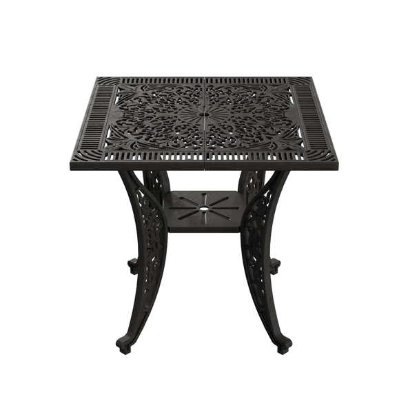 Ferforje görünümlü Istanbul Kare Masa Balkon, Bahçe Masası