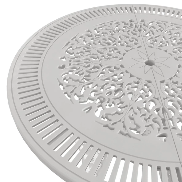 Ferforje görünümlü Istanbul Yuvarlak Masa Ø75 Balkon, Bahçe Masası - 6