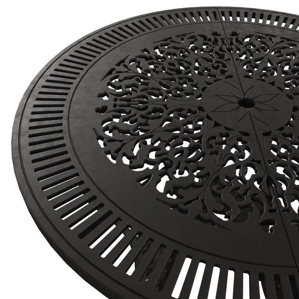 Ferforje görünümlü Istanbul Yuvarlak Masa Ø75 Balkon, Bahçe Masası - 10