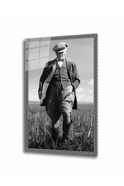 Atatürk Dekoratif ve Modern Cam Tablo 4 Mm Dayanıklı Temperli Cam