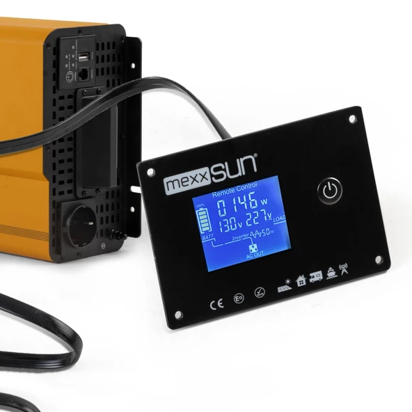 MEXXSUN Tam Sinus UPS (Remote Ekran) 12V 3000W inverter - 5