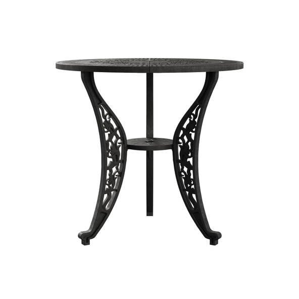 Ferforje görünümlü Istanbul Yuvarlak Masa Ø75 Balkon, Bahçe Masası - 9