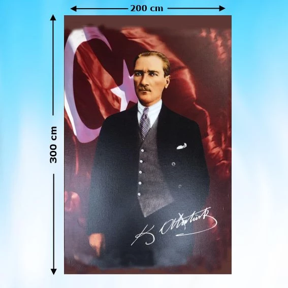 ATATÜRK RESMİ 300X200 cm